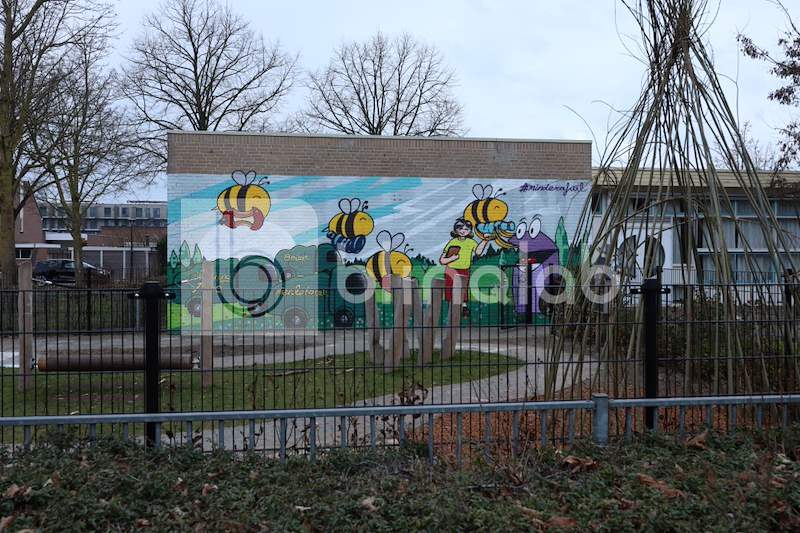 Muurschildering-buurthuis-Beien
