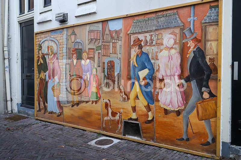Muurschildering-walstraat